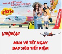 VIETJET MỞ BÁN 2.600.000 VÉ TẾT 2021